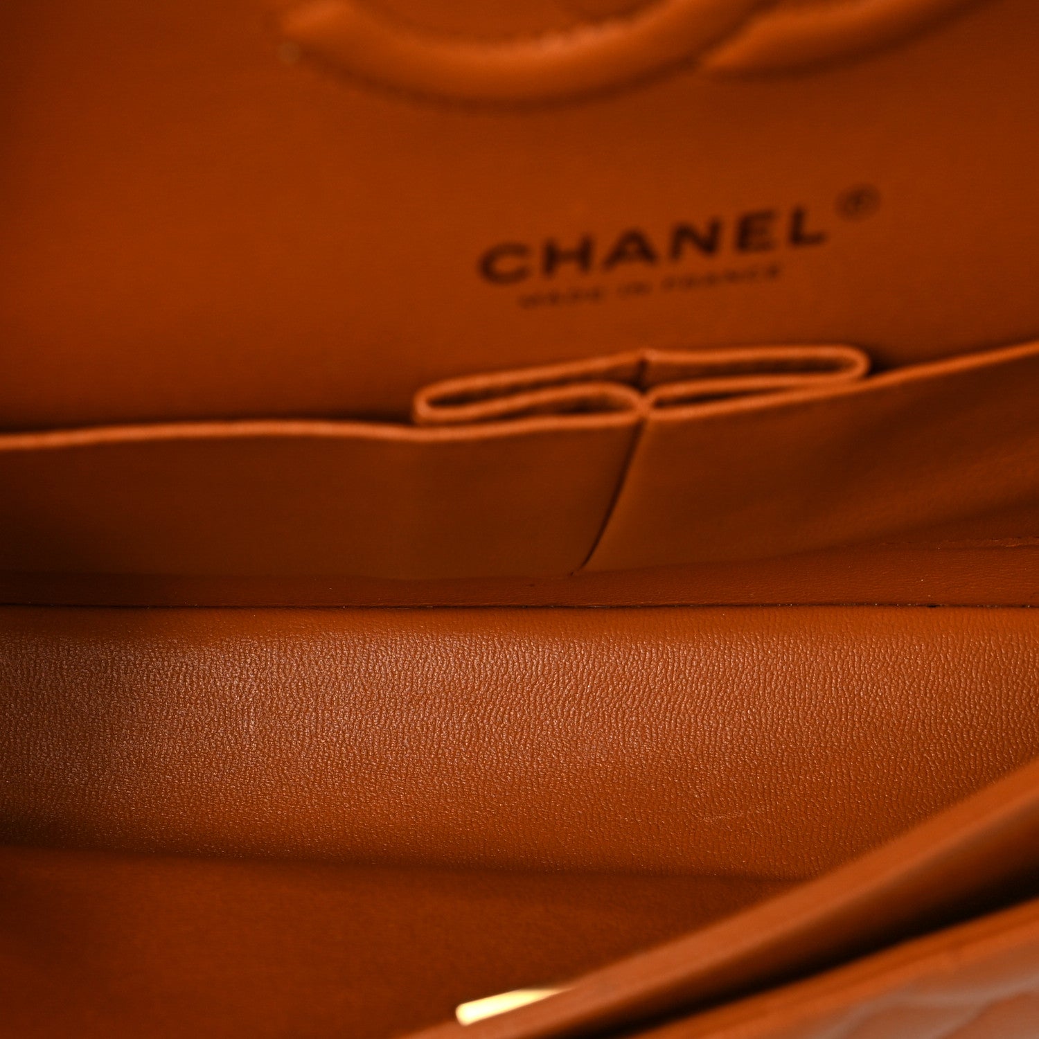 Chanel Caviar Quilted Medium Double Flap Light Brown 5 of 9