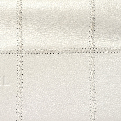Chanel Caviar Square Stitched Bag White 8 of 14
