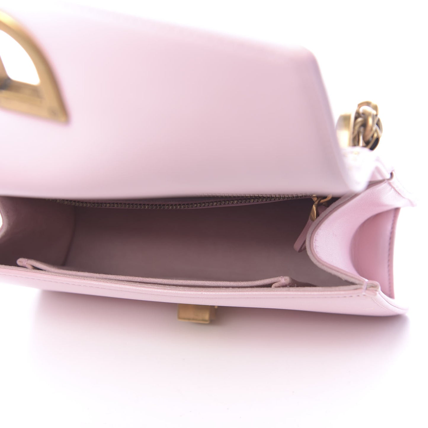 Lambskin Studded Small Diorama Flap Bag Pink
