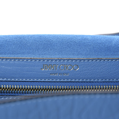 Jimmy Choo Grainy Calfskin Small Lockett Shoulder Bag Blue 8 of 12