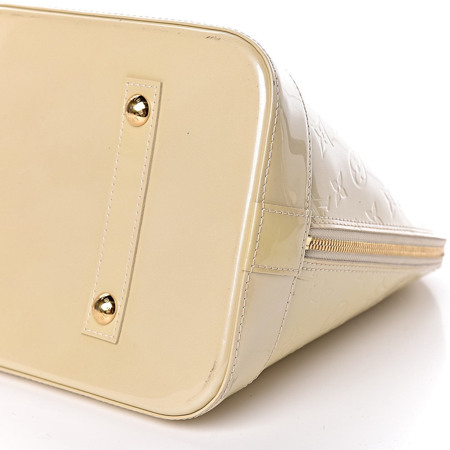Louis Vuitton Vernis Alma MM Blanc Corail 11 of 13