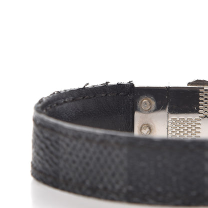 Louis Vuitton Damier Graphite Check It Reversible Bracelet 19 4 of 6