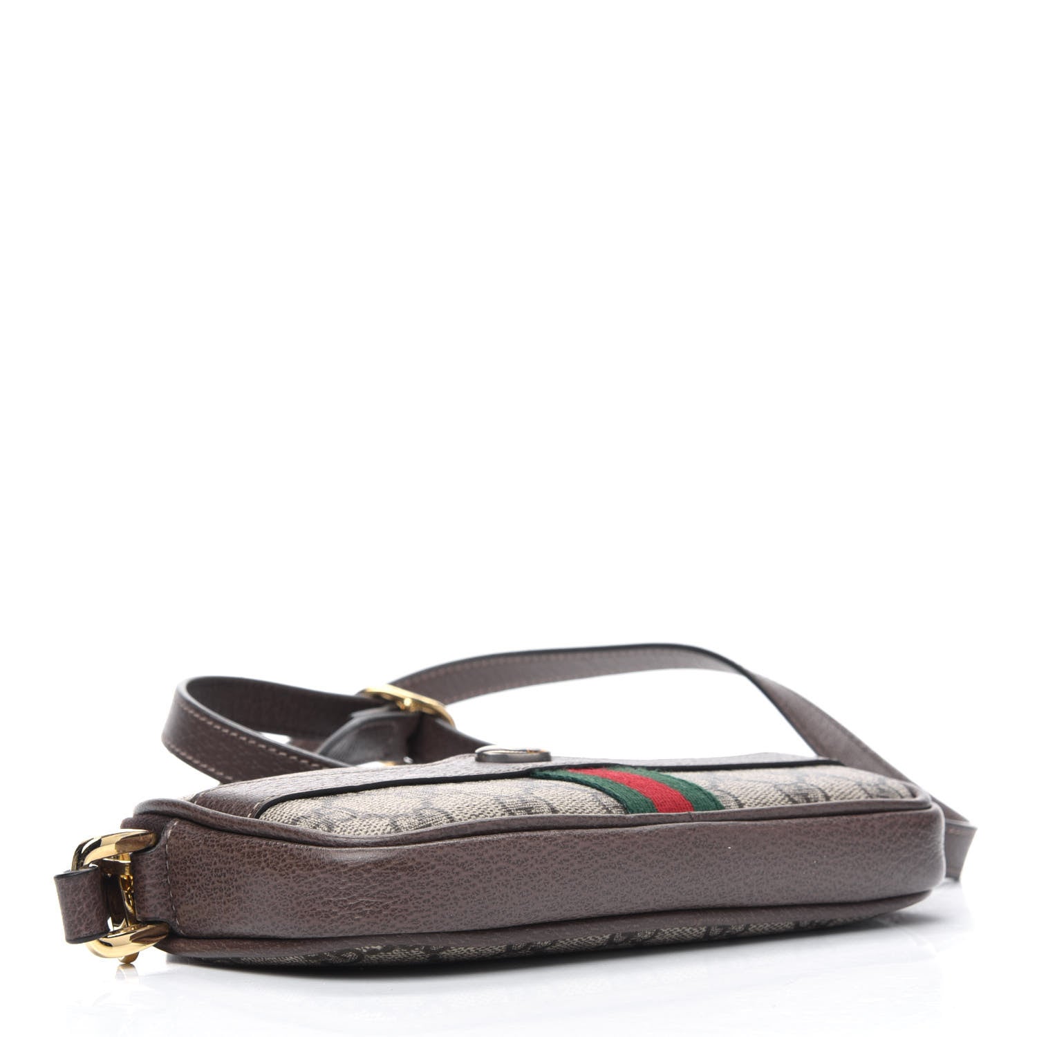 Gucci GG Supreme Monogram Web Mini Ophidia GG Bag Brown 3 of 5