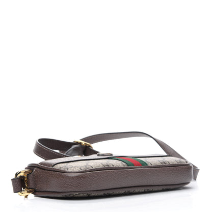 Gucci GG Supreme Monogram Web Mini Ophidia GG Bag Brown 3 of 5