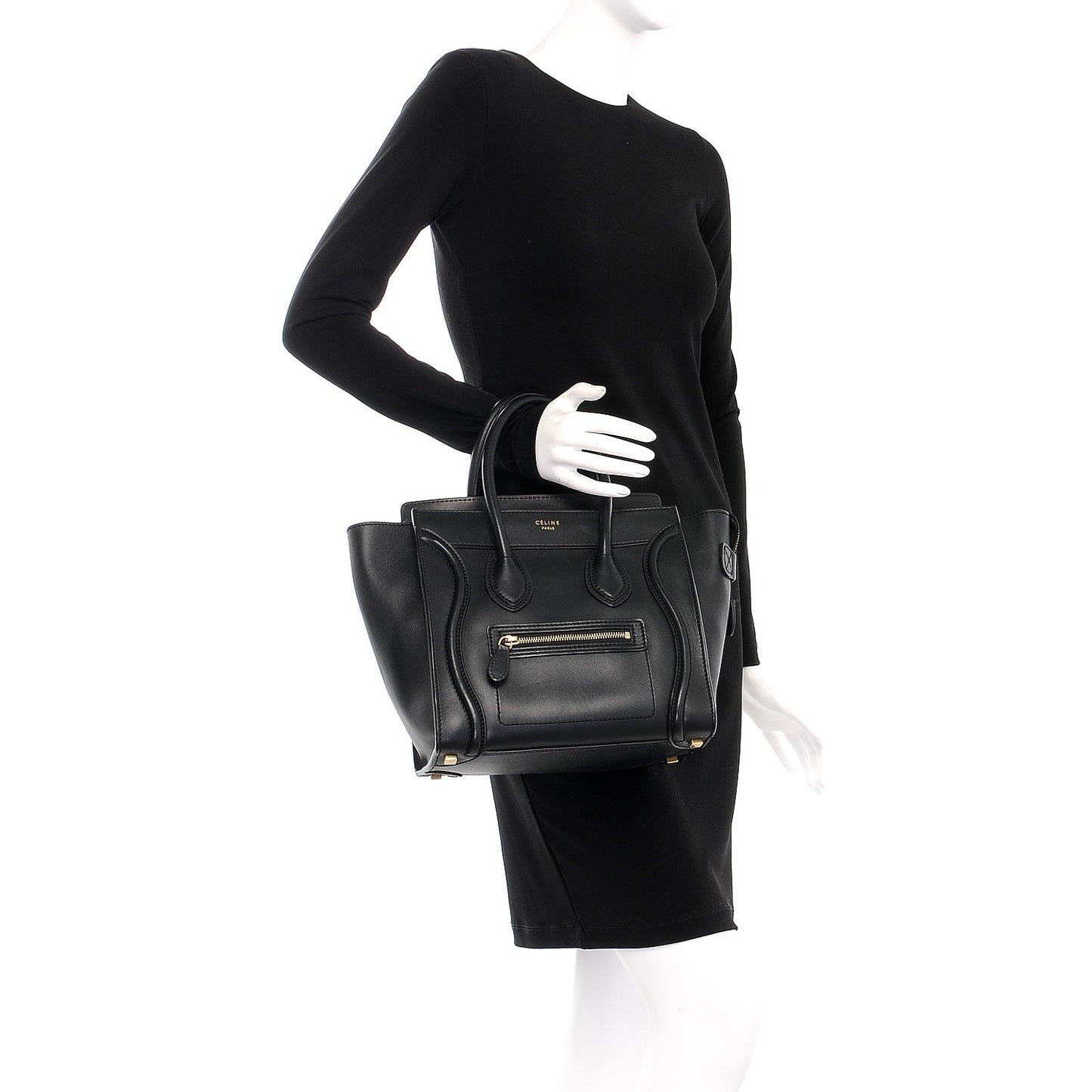 Smooth Calfskin Micro Luggage Black