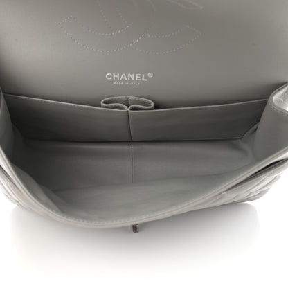 Chanel Lambskin Quilted Jumbo Double Flap Grey 5 of 15