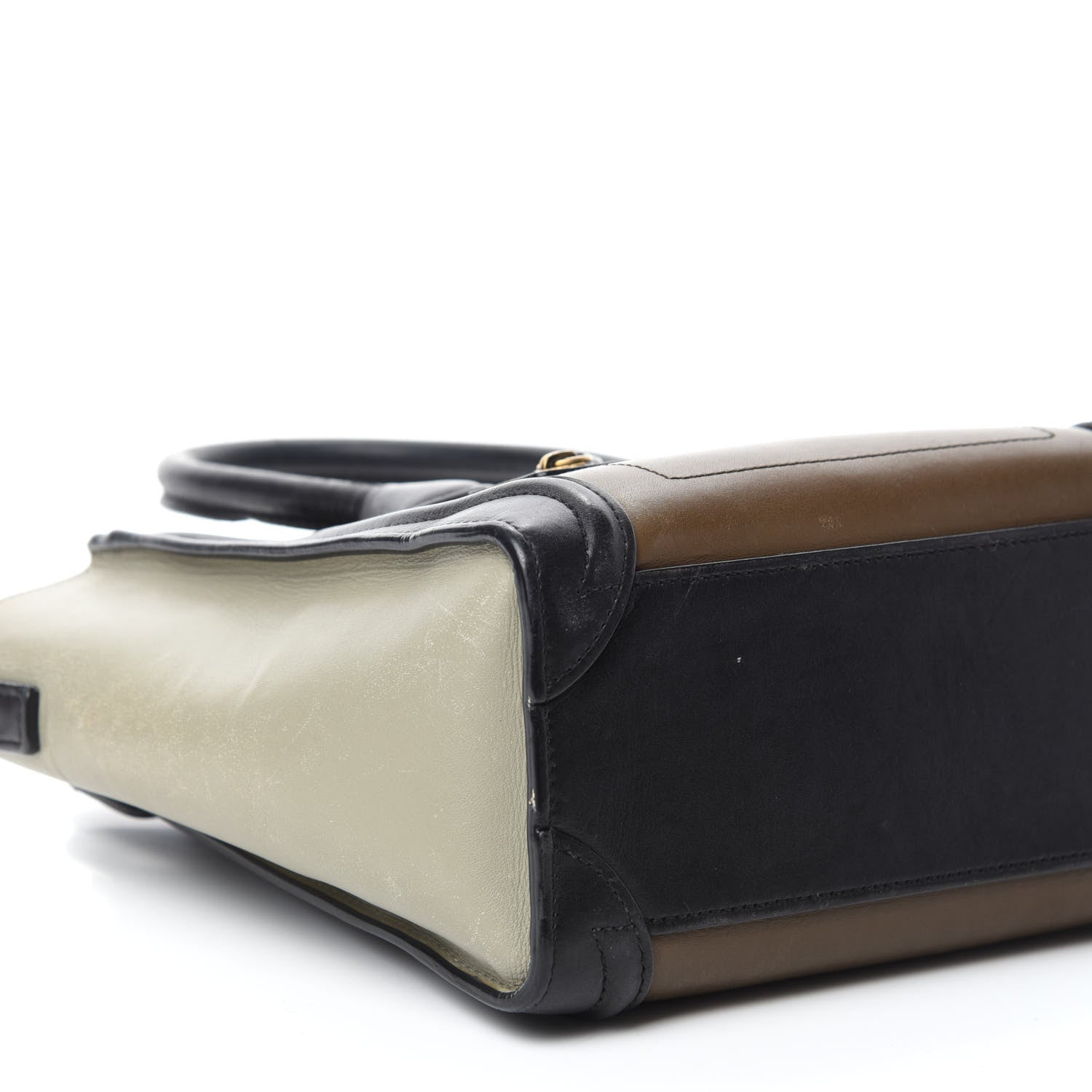 Celine Satin Calfskin Nano Tri-Color Luggage Dark Grey 6 of 20