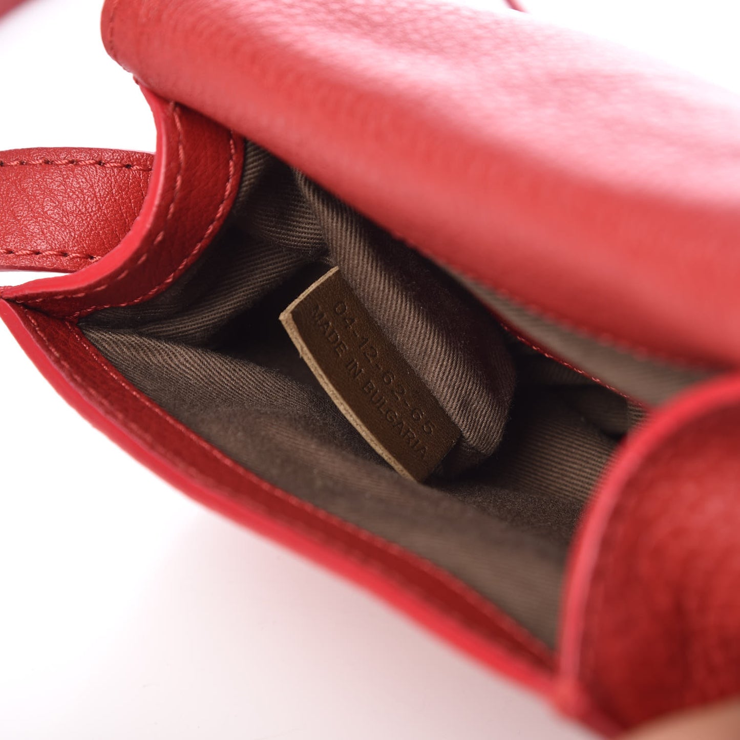 Calfskin Mini Marcie Round Crossbody Bag Red