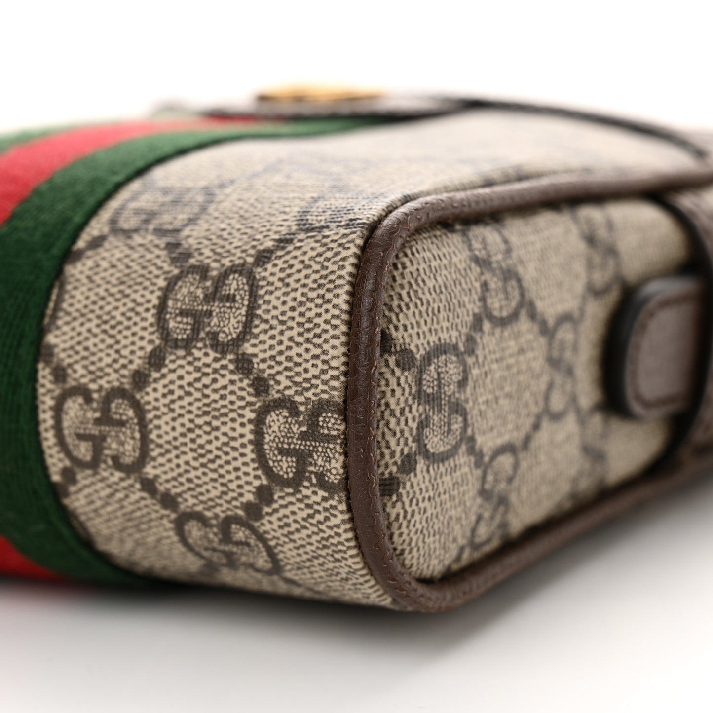 GG Supreme Monogram Web Mini Ophidia Messenger Brown