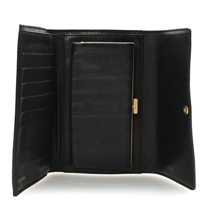 Chanel Grained Calfskin CC Flap Wallet Black 5 of 8