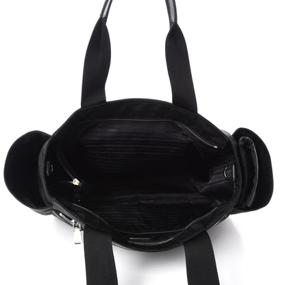 Prada Nylon Vela Baby Bag Black 6 of 12