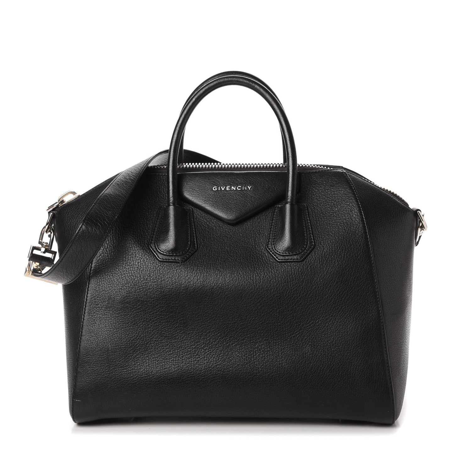 Sugar Goatskin Medium Antigona Black