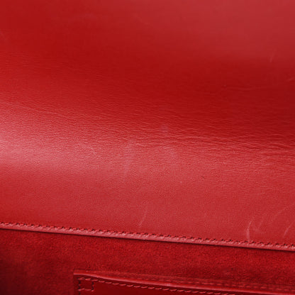 Saint Laurent Calfskin Classic Monogram Cassandre Clutch Rouge Orient 10 of 19