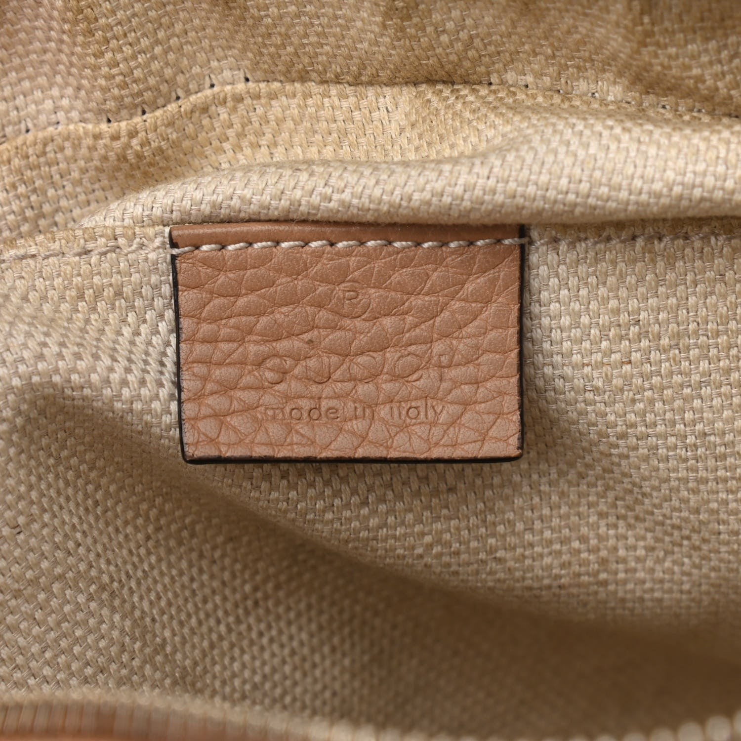 Gucci Pebbled Calfskin Small Soho Disco Bag Camelia 6 of 16