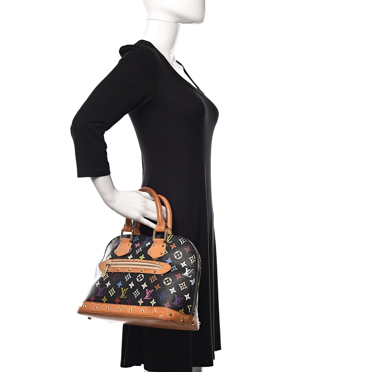 Louis Vuitton Monogram Multicolor Alma Black 3 of 20
