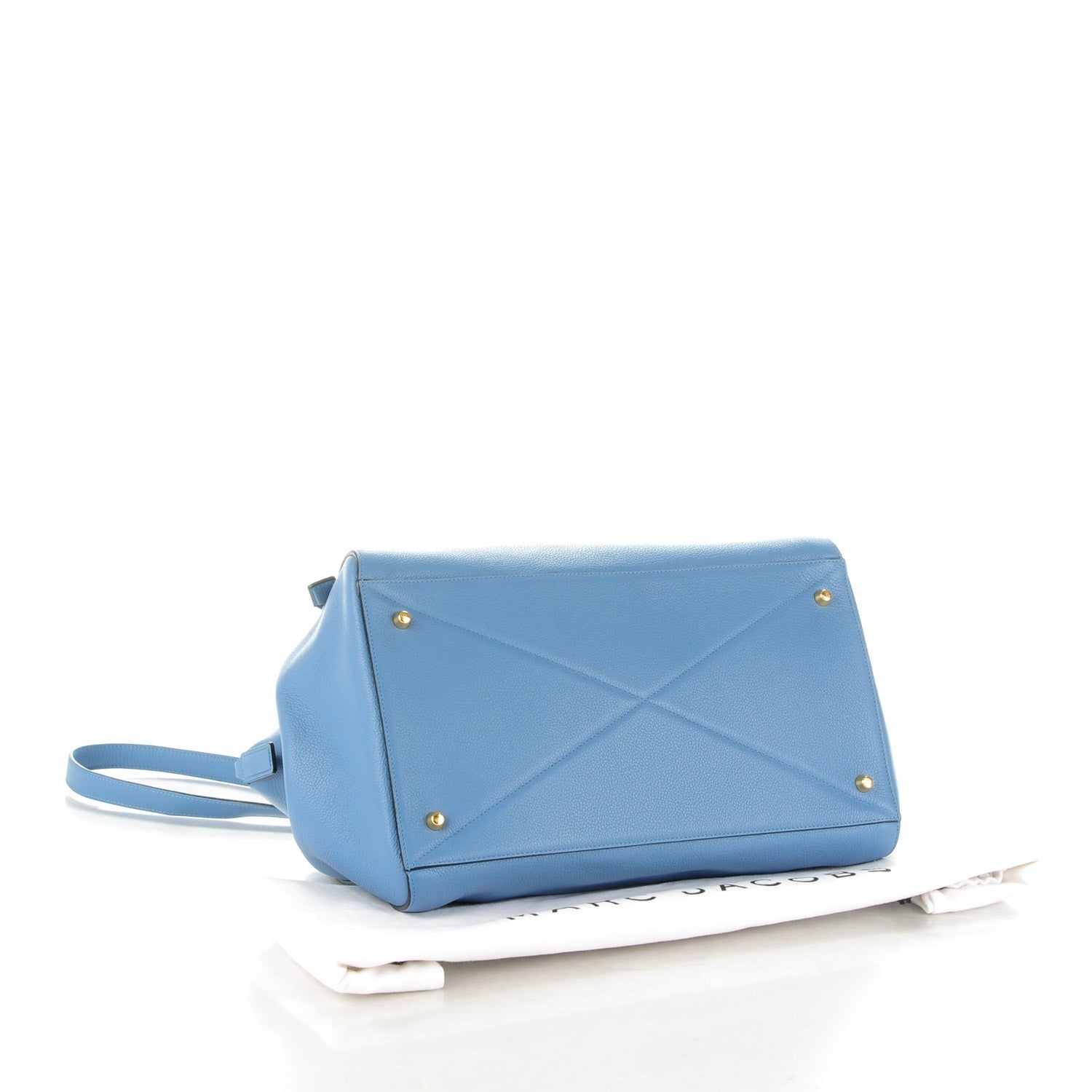 Marc Jacobs Textured Calfskin Medium Incognito Satchel Sky 4 of 8