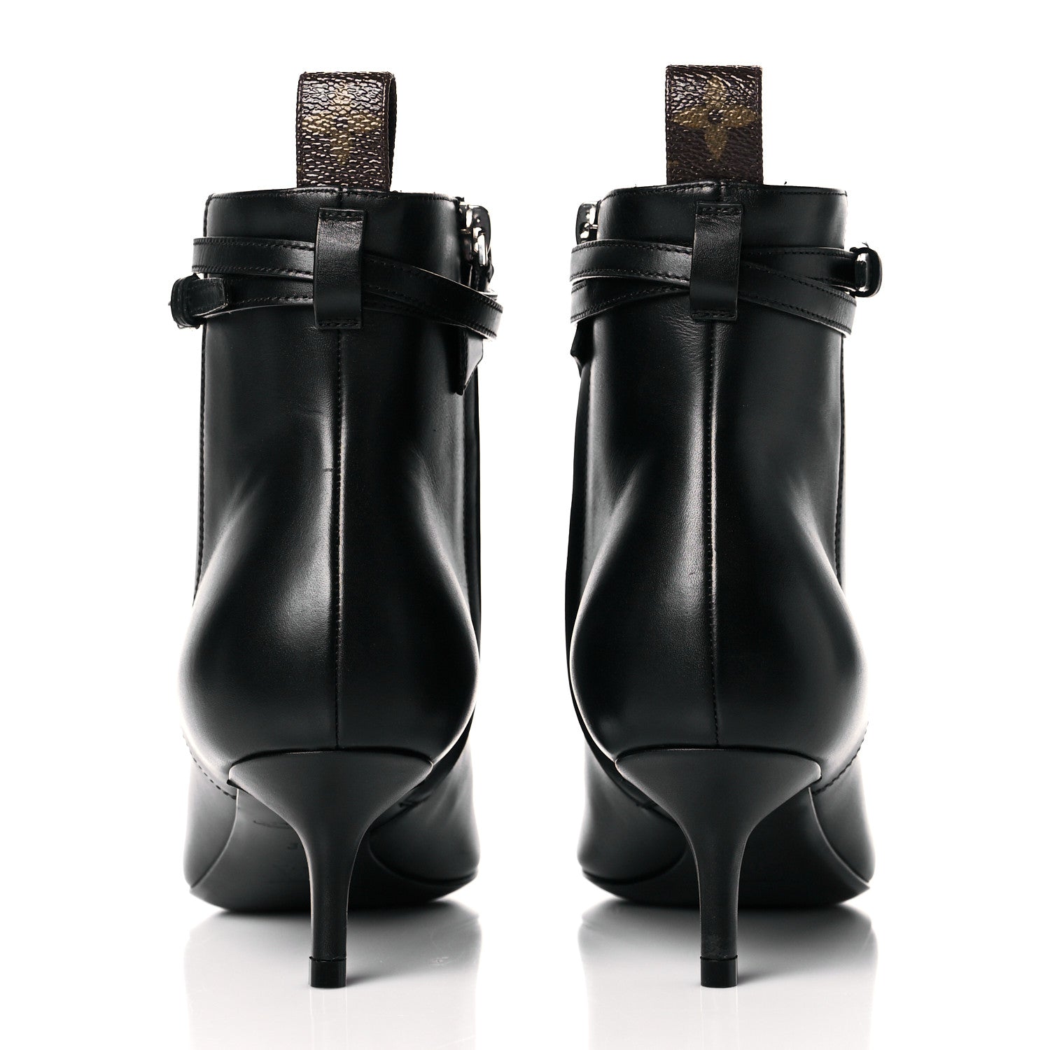 Louis Vuitton Calfskin Call Back Ankle Boots 36 Black 5 of 9