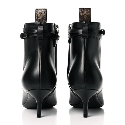 Louis Vuitton Calfskin Call Back Ankle Boots 36 Black 5 of 9
