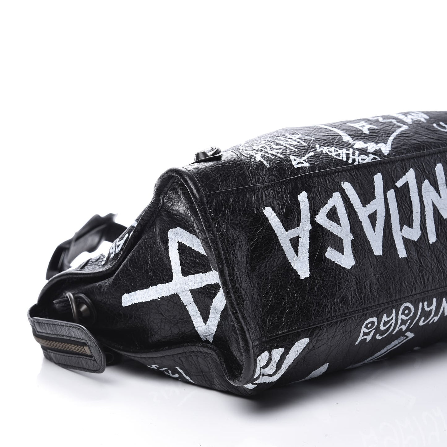 Agneau Arena Graffiti All Over Classic Hardware City Black White