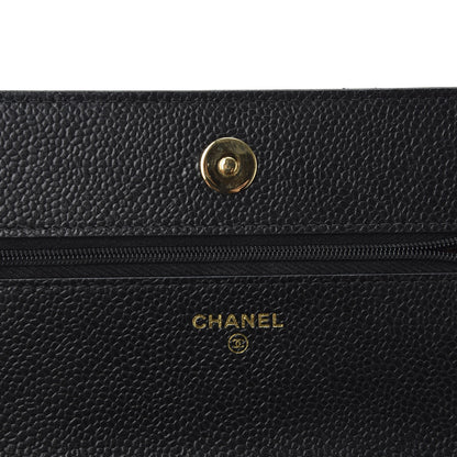 Chanel Caviar Quilted Wallet On Chain WOC Black 7 of 11