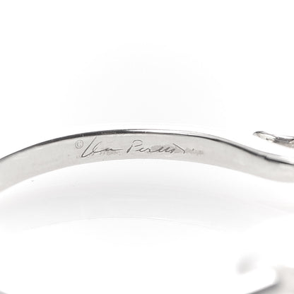 Tiffany Sterling Silver Diamond Elsa Peretti Swan Ring 49 5 5 of 6