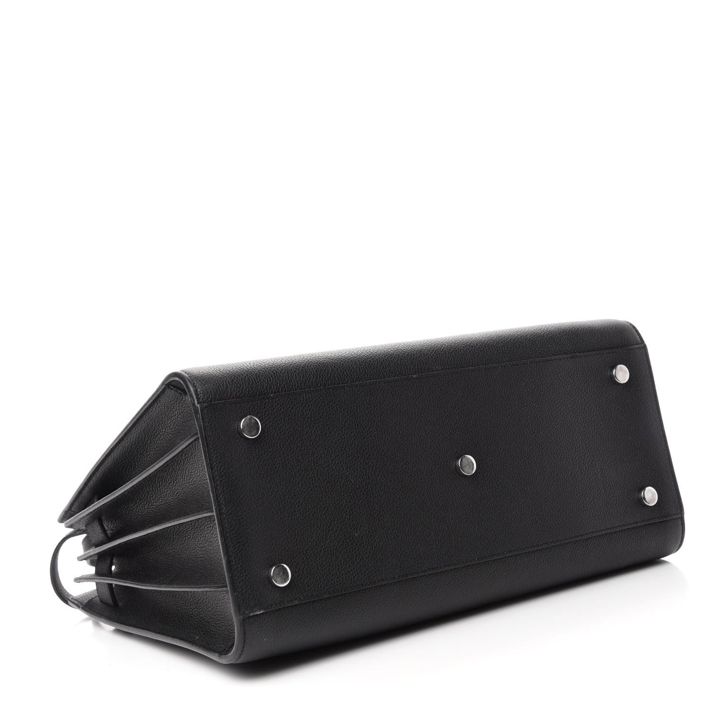 Grained Calfskin Small Sac De Jour Black