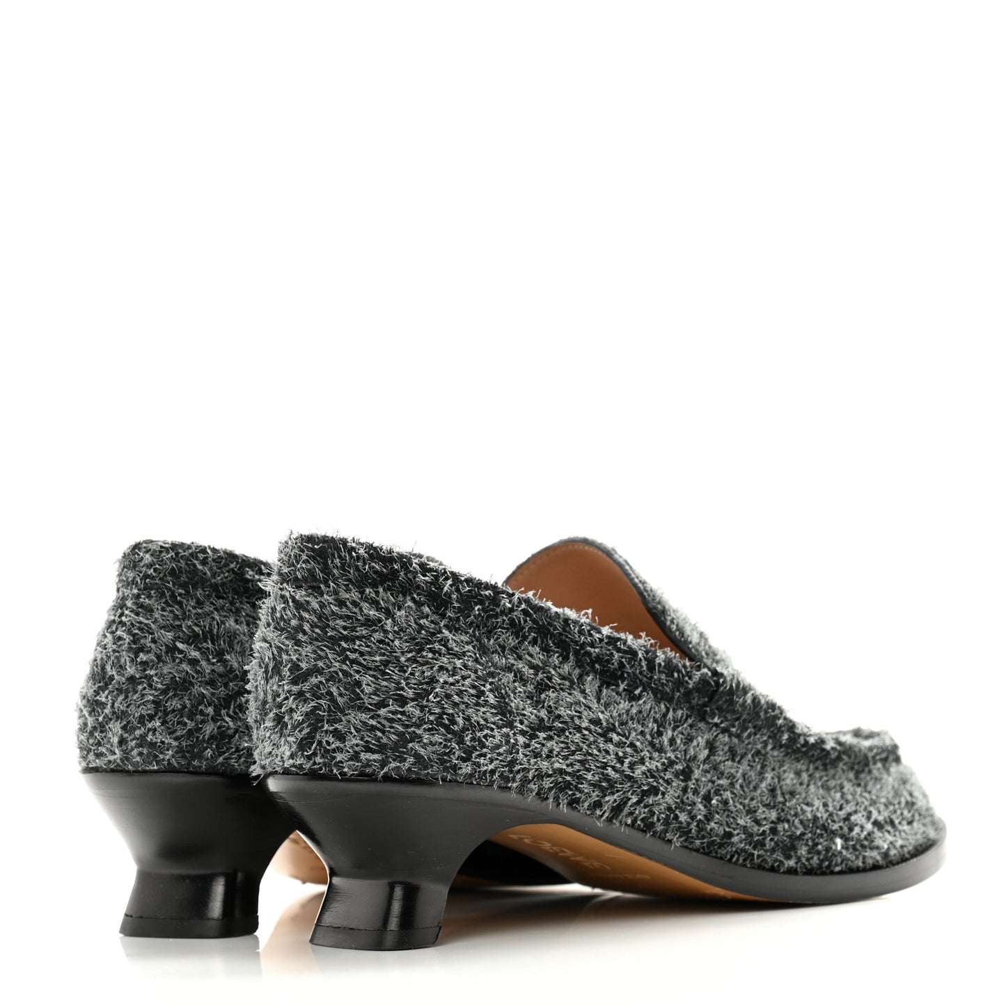 Brushed Suede Campo 40mm Loafers 41 Charcoal