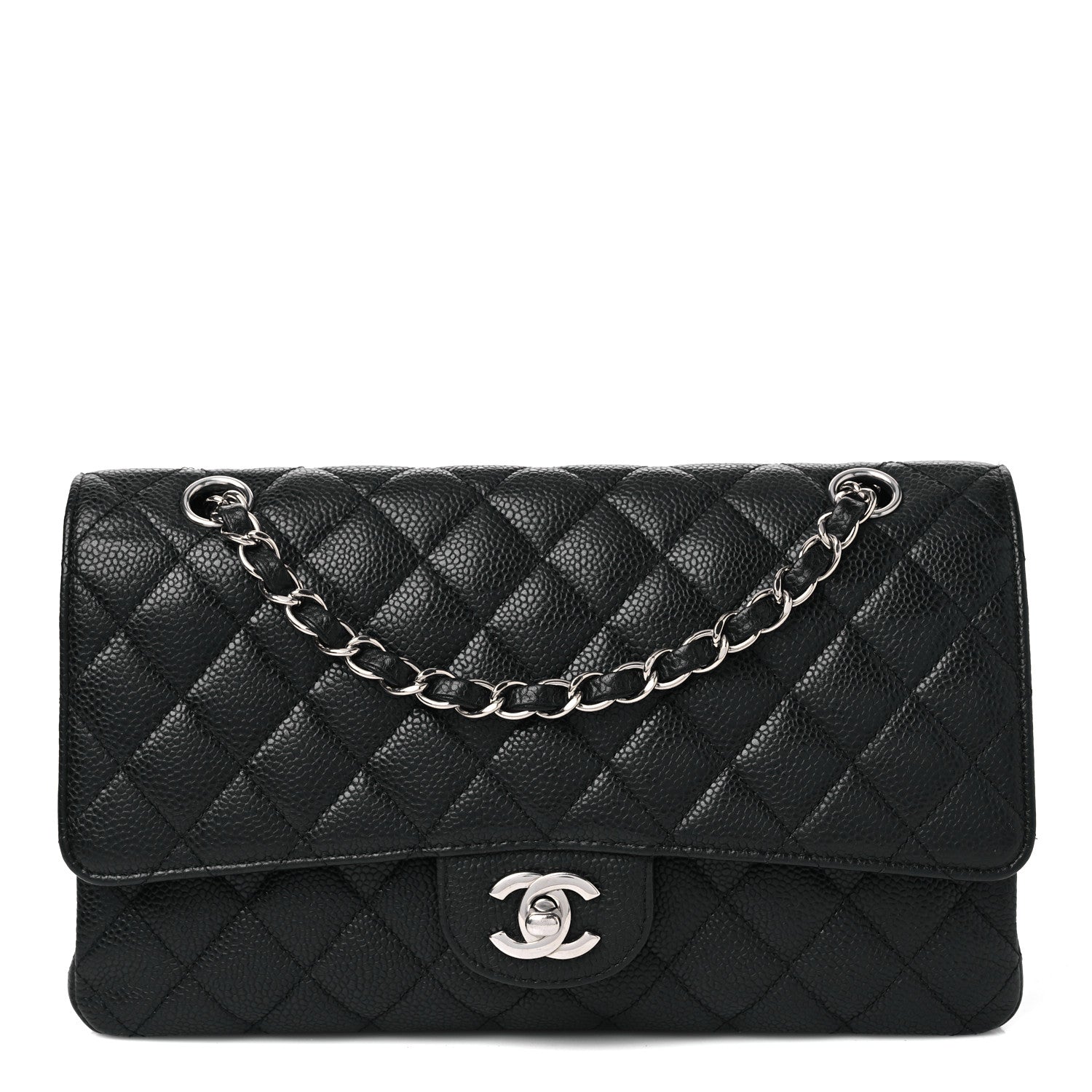 Chanel Caviar Quilted Medium Double Flap Black 1 of 10