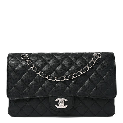 Chanel Caviar Quilted Medium Double Flap Black 1 of 10