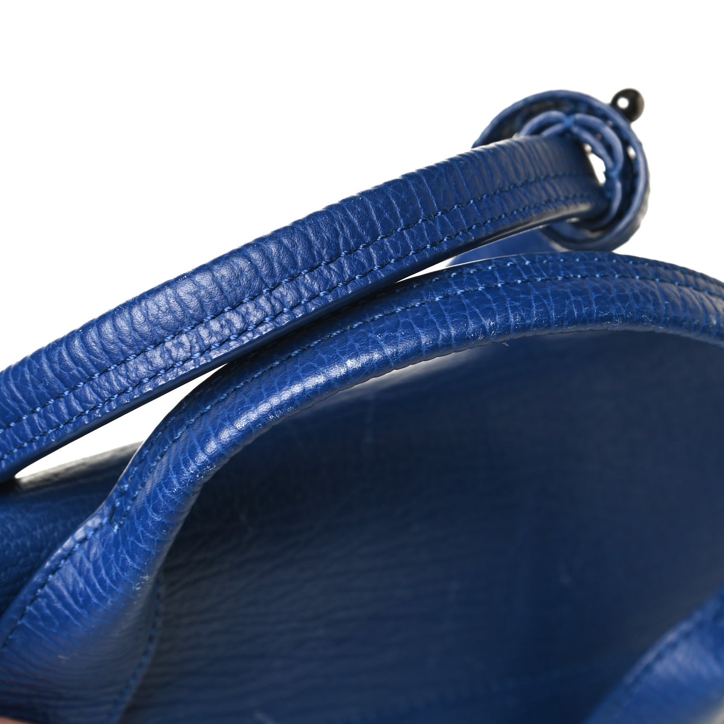 Textured Calfskin Medium Pashli Satchel Cobalt