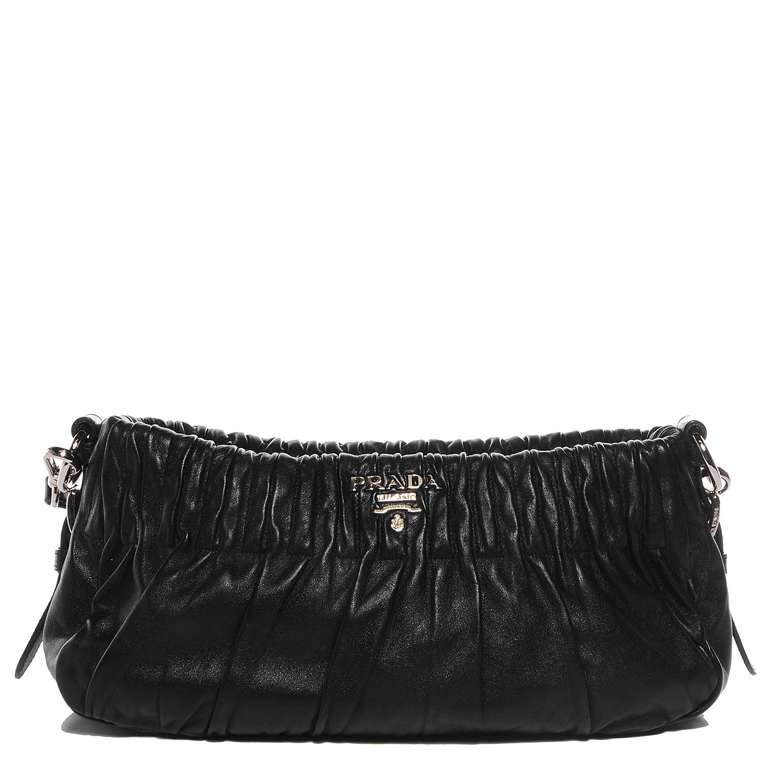 Prada Nappa Drapes Shoulder Bag Nero Black 1 of 28