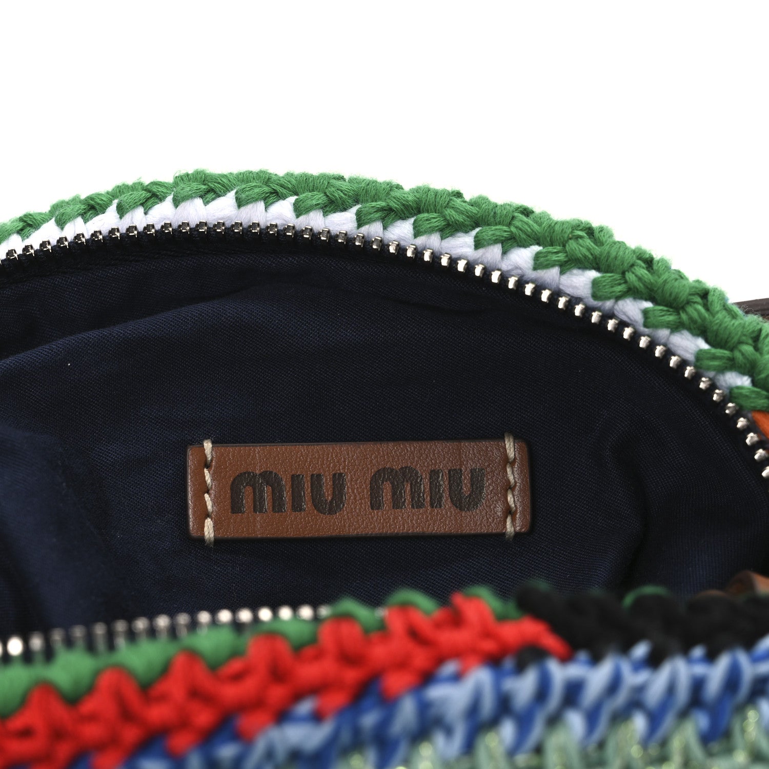 Miu Miu Fabric Crochet Pouch Multicolor 6 of 10