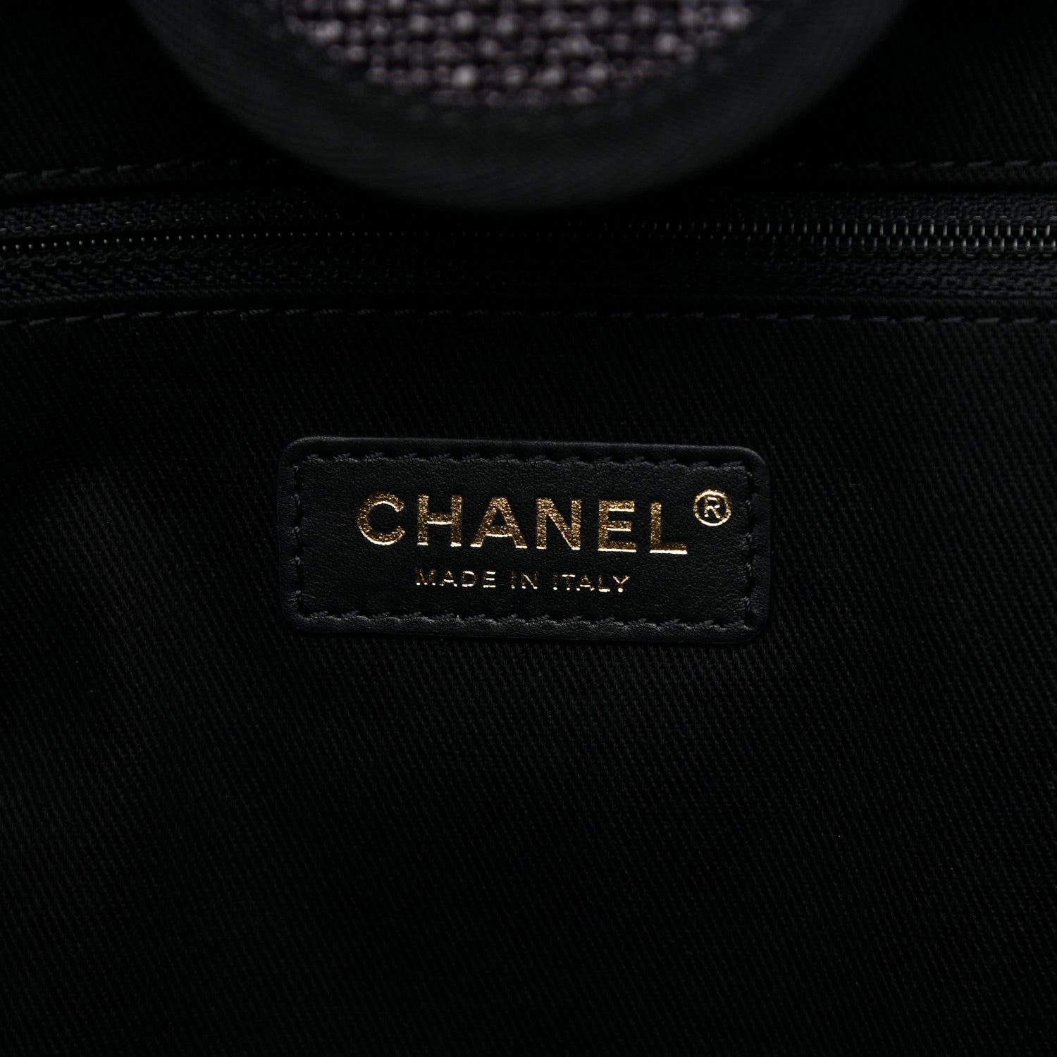 Chanel Woven Straw Raffia Medium Deauville Tote Black 6 of 11