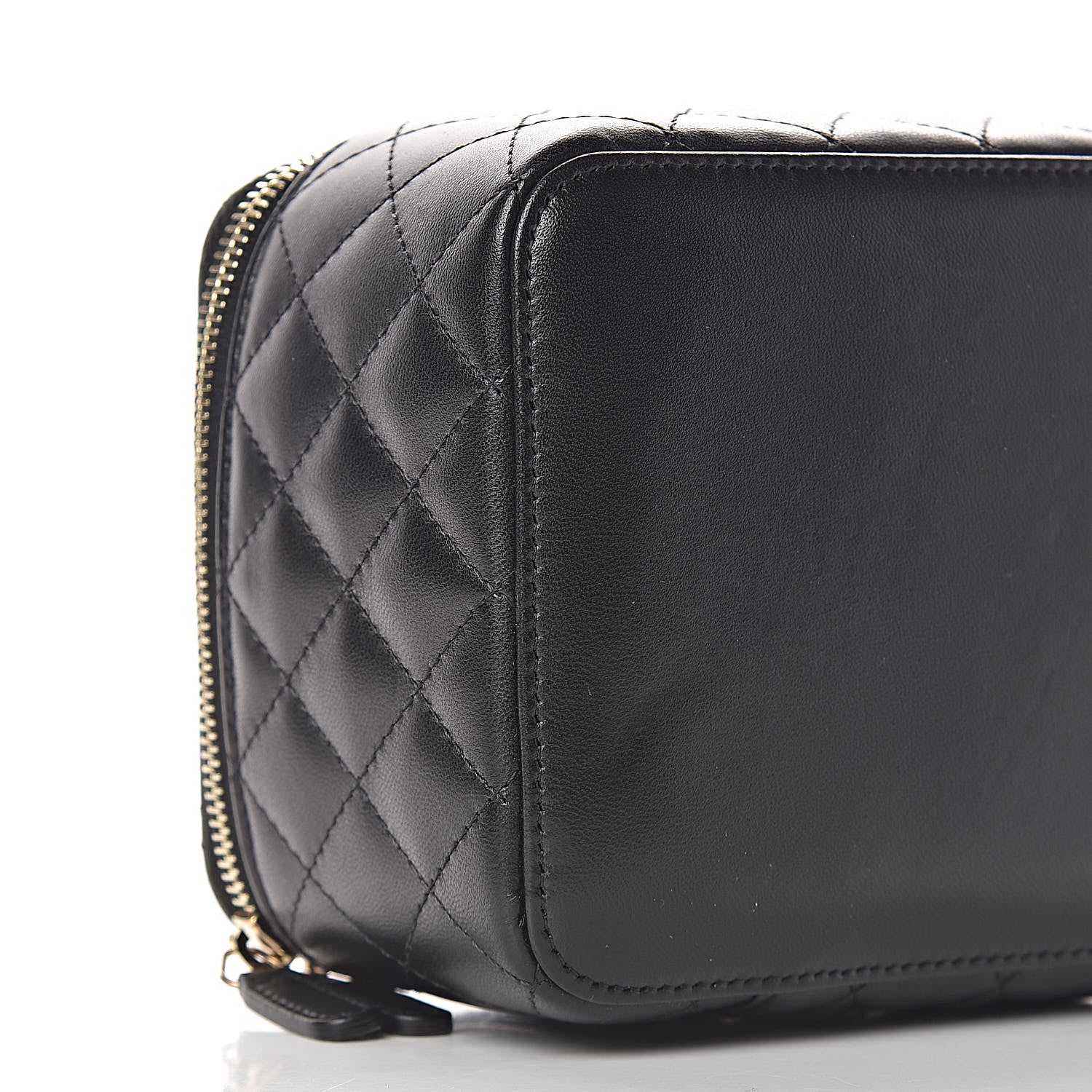 Chanel Lambskin Quilted Jewelry Case Black 9 of 15