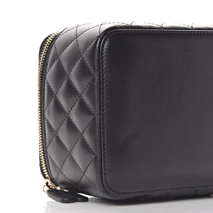Chanel Lambskin Quilted Jewelry Case Black 9 of 15