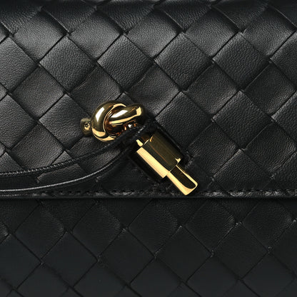 Bottega Veneta Nappa Intrecciato Long Andiamo Top Handle Clutch Black 6 of 8