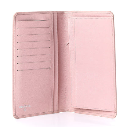 Chanel Goatskin Camellia Yen Wallet Pink 5 of 9