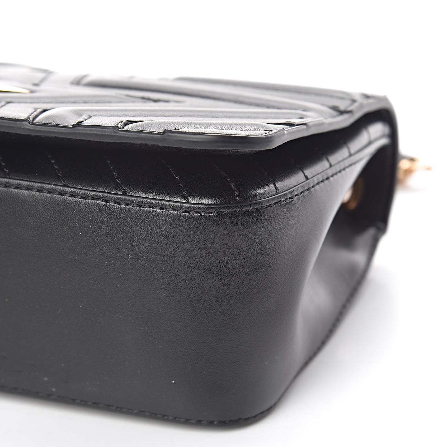 Alter Nappa Star Medium Flap Shoulder Bag Black