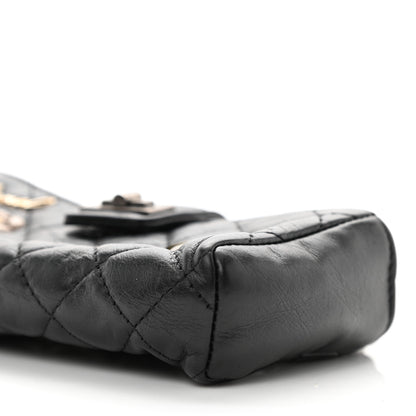 Chanel Aged Calfskin Lucky Charms 2.55 Reissue Mini Clutch With Chain Black 11 of 13