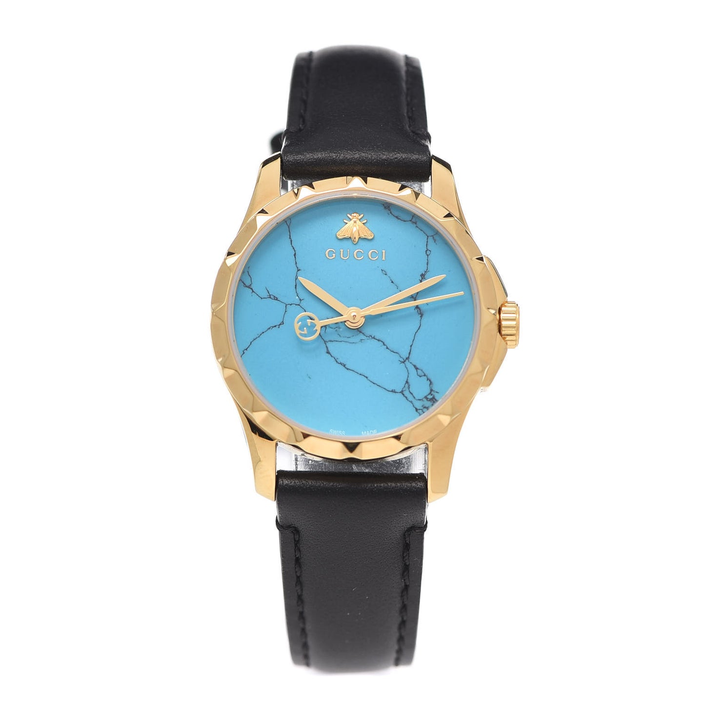 Stainless Steel Calfskin 27mm G-Timeless Quartz Watch Turquoise