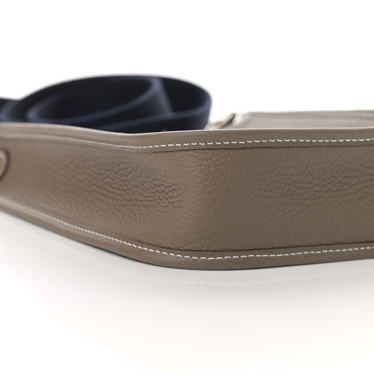 Hermes Taurillon Clemence Amazone Evelyne TPM Etoupe Bleu Indigo 9 of 11