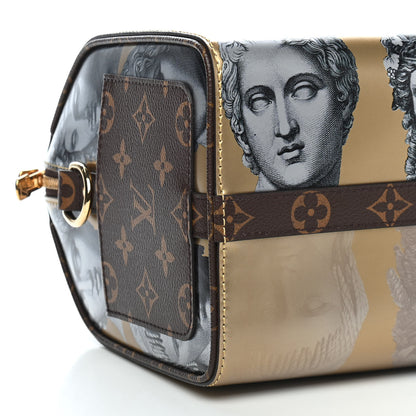 Louis Vuitton X FORNASETTI Calfskin Fornasetti Speedy Bandouliere 25 Gold 5 of 8