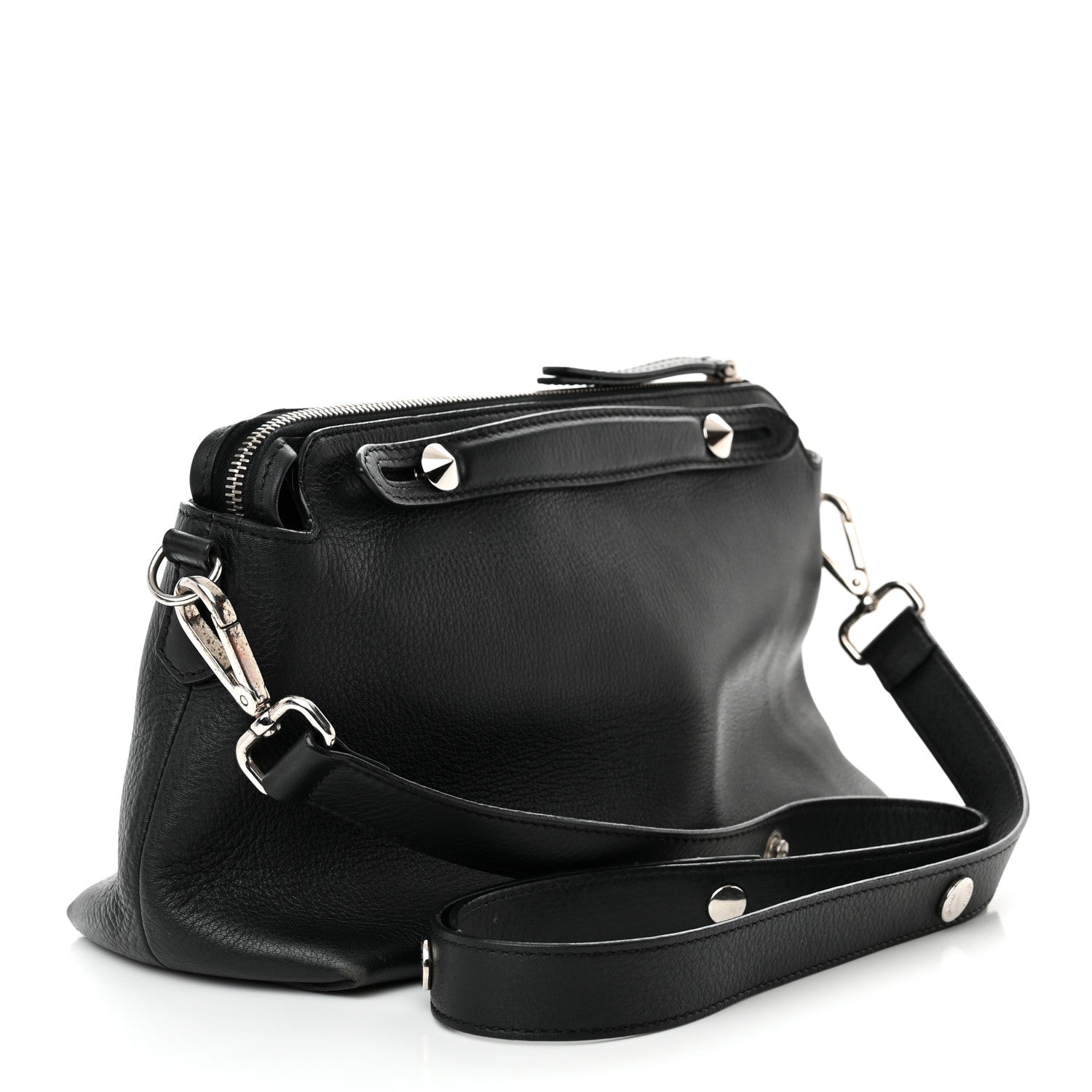 Fendi Vitello Dolce Marmol Medium By The Way Boston Bag Black 3 of 15