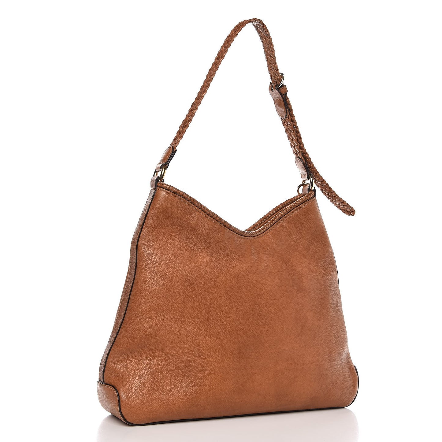Pebbled Calfskin Medium Marrakech Hobo Brown