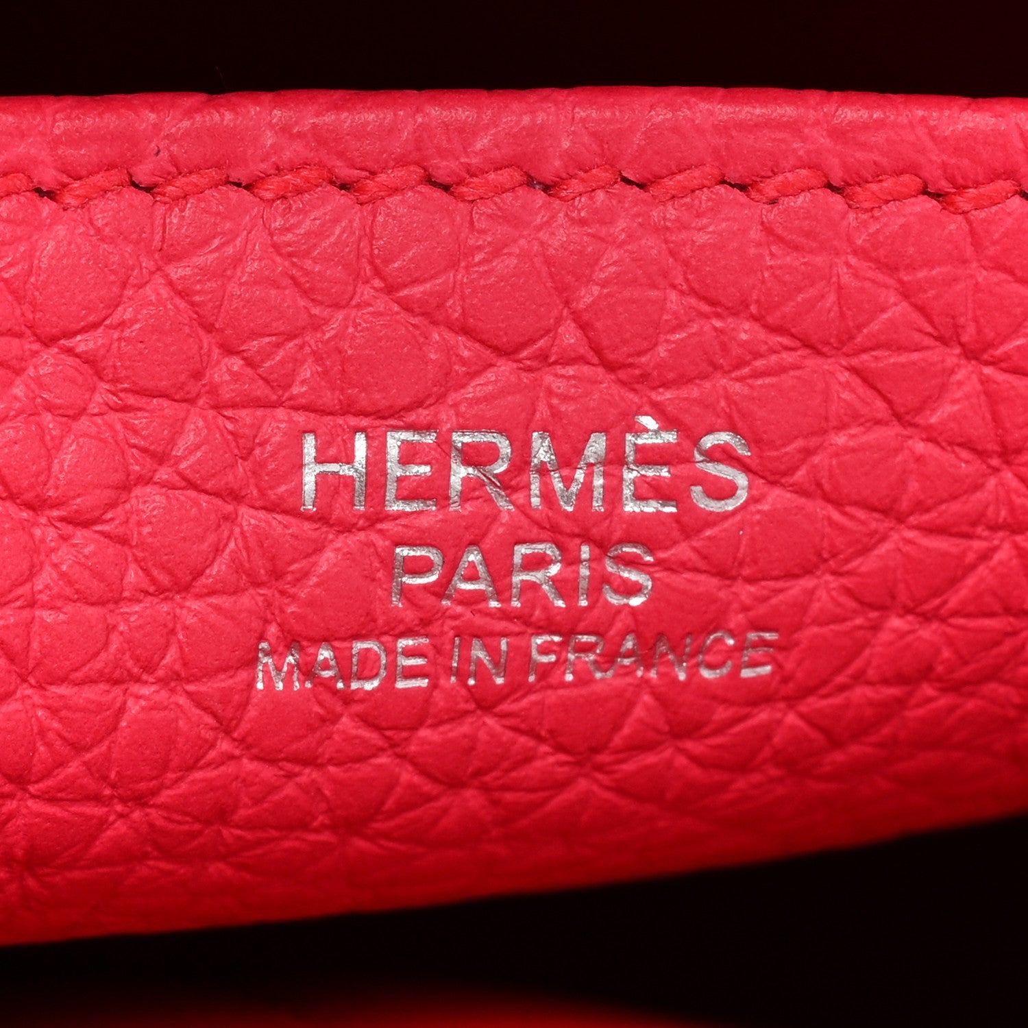 Hermes Taurillon Clemence Halzan 25 Rouge De Coeur Rose Extreme 7 of 9
