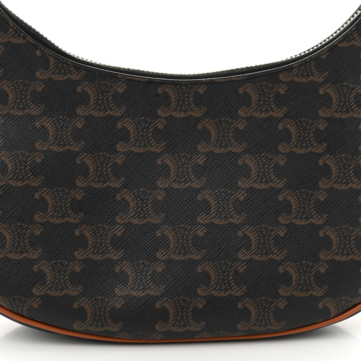 Triomphe Canvas Calfskin Ava Shoulder Bag Tan