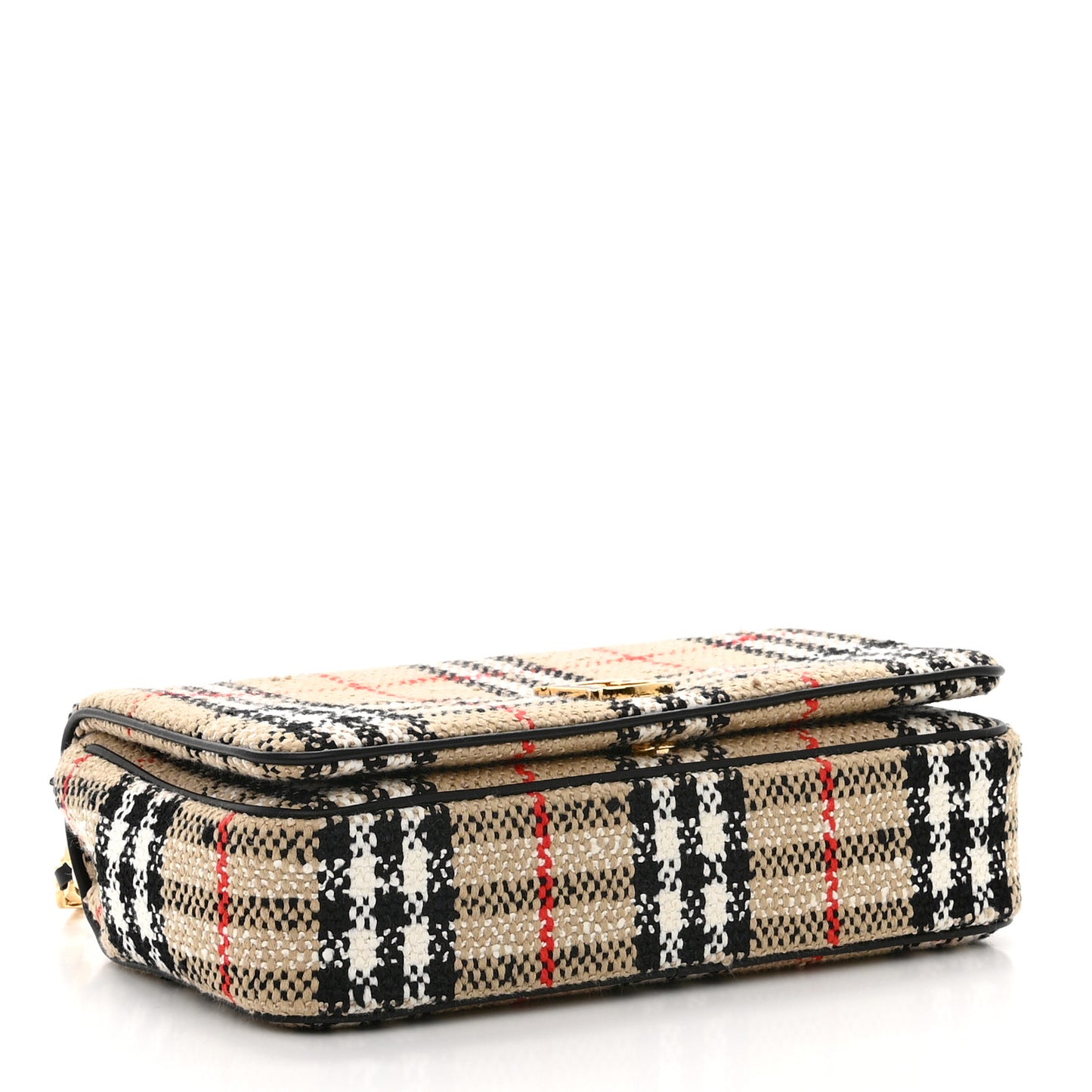 Calfskin Boucle Check Small Lola Chain Bag