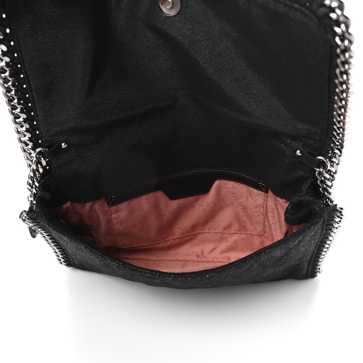 Stella McCartney Shaggy Deer Quilted Falabella Clutch Black 4 of 4