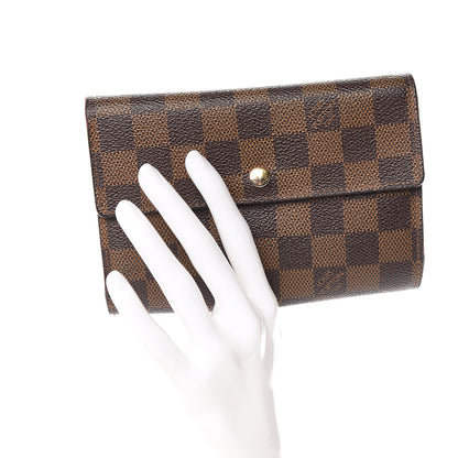 Louis Vuitton Damier Ebene Porte Tresor Etui Papier Wallet 2 of 9