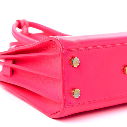 Saint Laurent Calfskin Nano Sac De Jour Fluo Pink 8 of 20